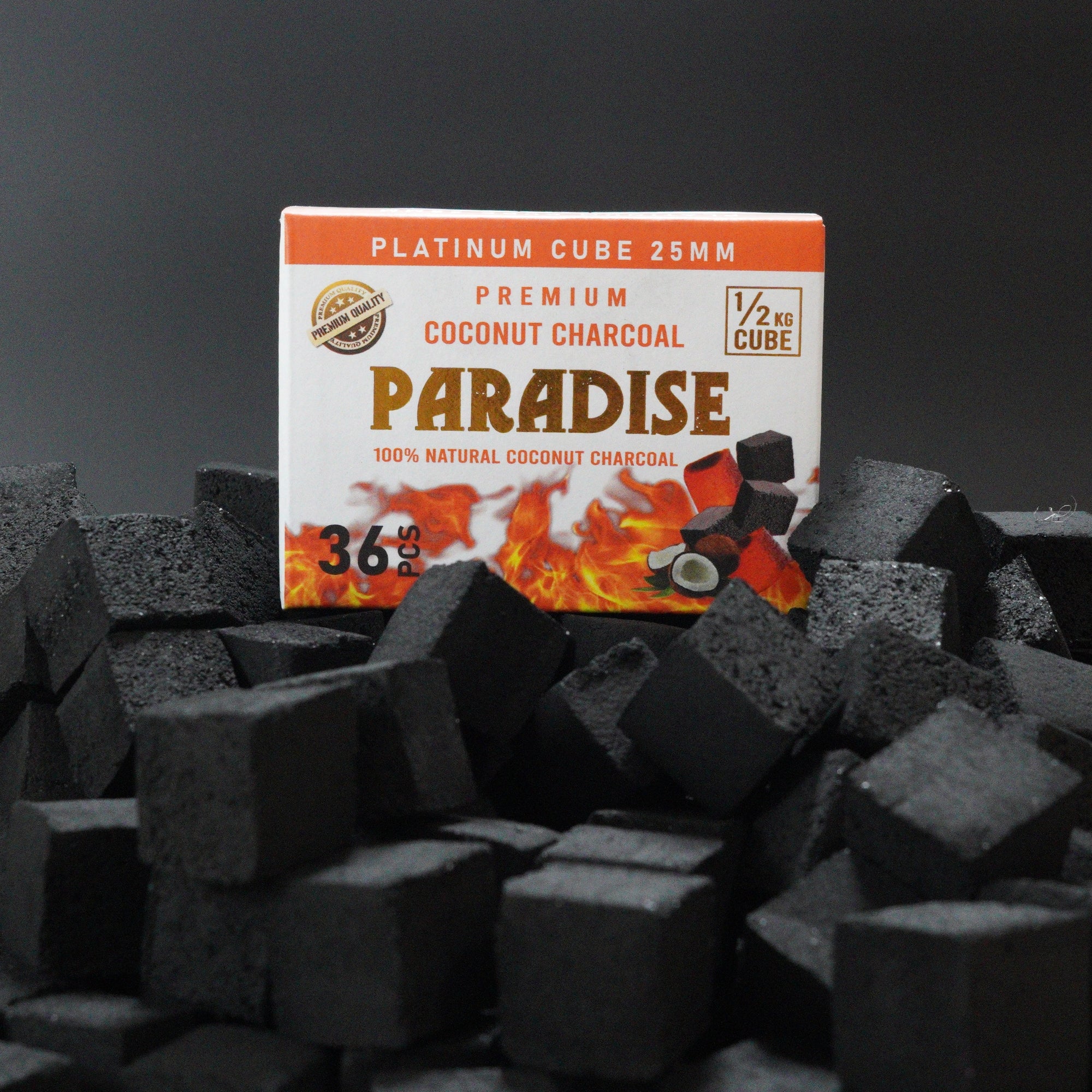 Paradise Coconut Coals | Cubes Half Kilo – Paradise Charcoal